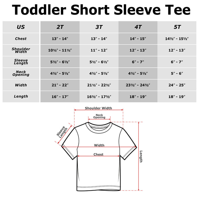 Fifth Sun Toddler's Justice League Adorable Team T-Shirt