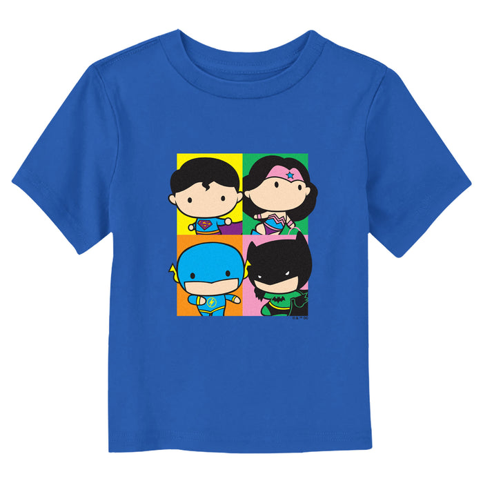 fifth sun Toddler's Justice League Pop Art Portraits T-Shirt