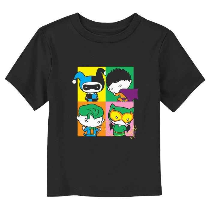 fifth sun Toddler's Justice League Pop Art Villains Portraits T-Shirt
