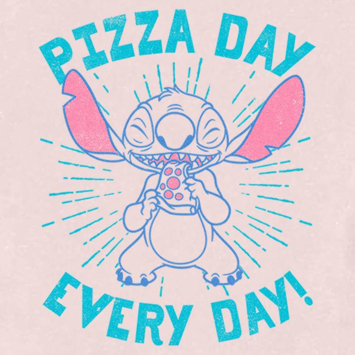 Fifth Sun Toddler's Lilo & Stitch Pizza Day Every Day Lined Stitch T-Shirt