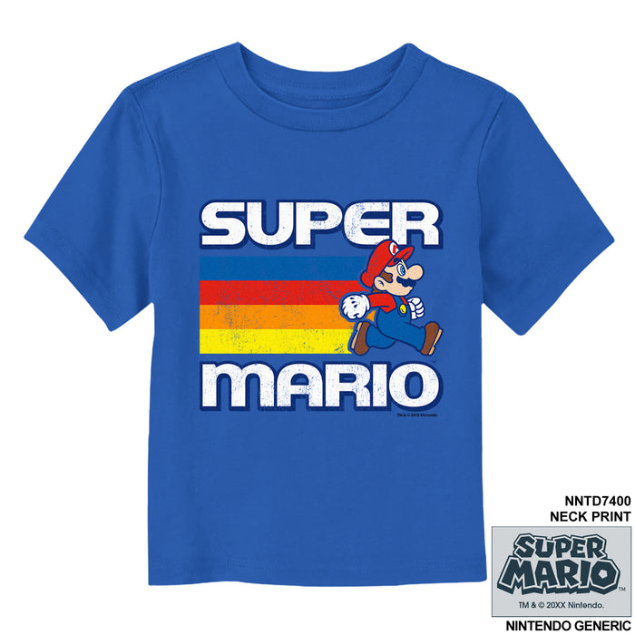 fifth sun Toddler's Nintendo Super Mario Distressed T-Shirt