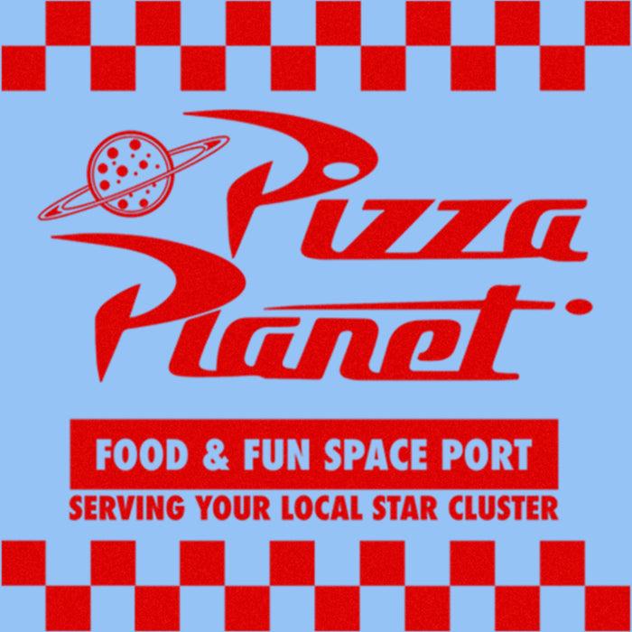 Fifth Sun Toddler's Toy Story Pizza Planet Food & Fun Space Port T-Shirt