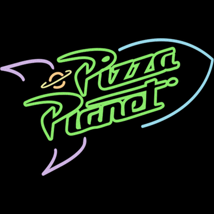 Fifth Sun Toddler's Toy Story Pizza Planet Neon Sign T-Shirt