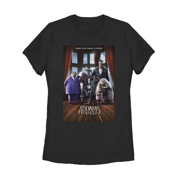 fifth sun Women's Addams Family Theatrical Poster T-Shirt