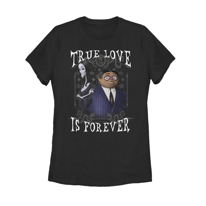 fifth sun Women's Addams Family True Love is Forever T-Shirt