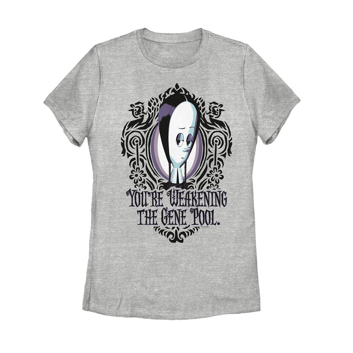fifth sun Women's Addams Family Wednesday Weaken Gene Pool T-Shirt