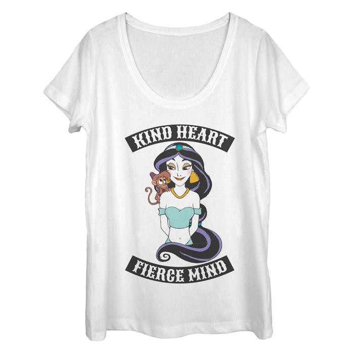 fifth sun Women's Aladdin Retro Fierce Jasmine Scoop Neck
