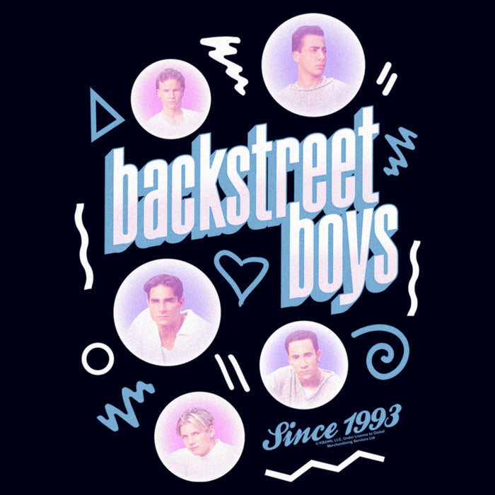 Fifth Sun Women's Backstreet Boys Bubble Icons Doodle T-Shirt