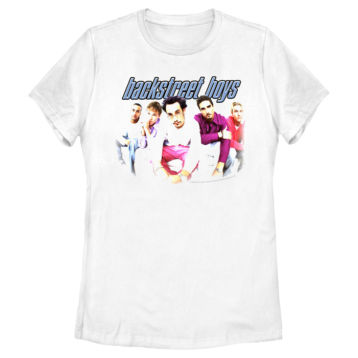 fifth sun Women's Backstreet Boys Fisheye Group Shot T-Shirt