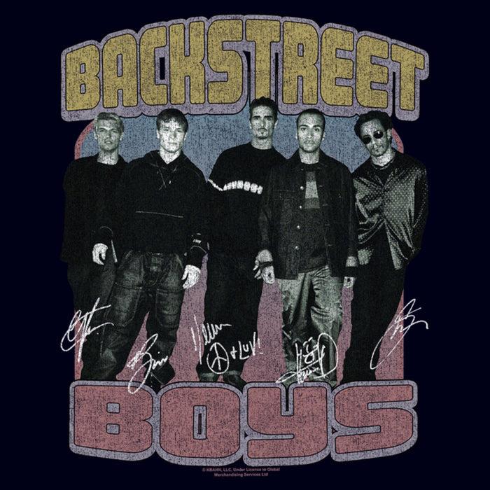 Fifth Sun Women's Backstreet Boys Group Signatures Distressed T-Shirt