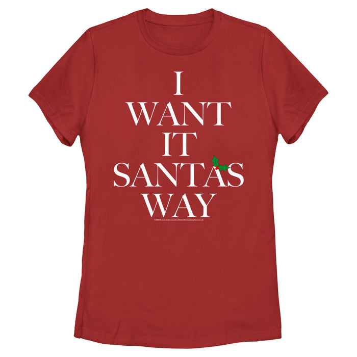 fifth sun Women's Backstreet Boys I Want It Santa's Way T-Shirt