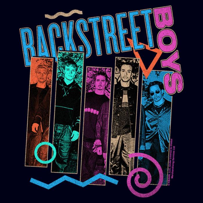 Fifth Sun Women's Backstreet Boys Member Photo Stripes T-Shirt