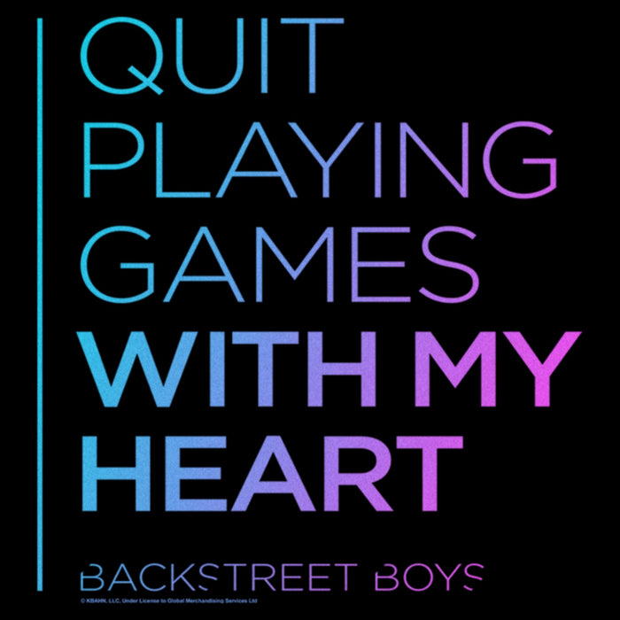 Fifth Sun Women's Backstreet Boys Quit Playing Games With My Heart T-Shirt