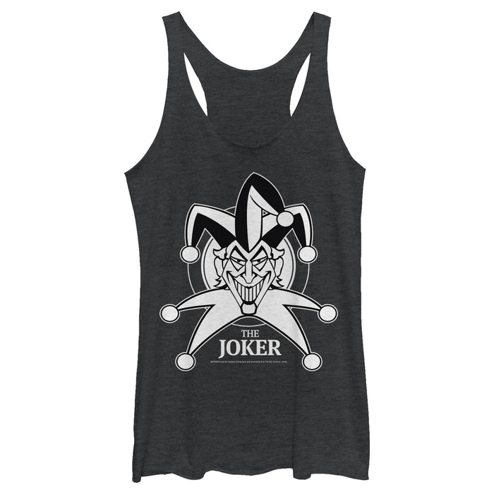 fifth sun Women's Batman Joker Emblem Racerback Tank Top