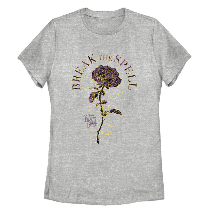 fifth sun Women's Beauty and the Beast Break Spell Rose T-Shirt