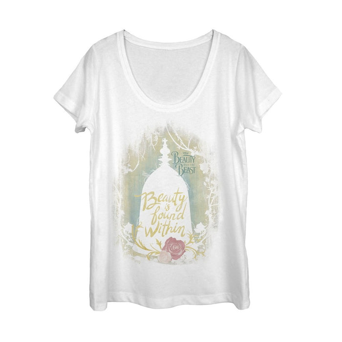 fifth sun Women's Beauty and the Beast Found Within Scoop Neck