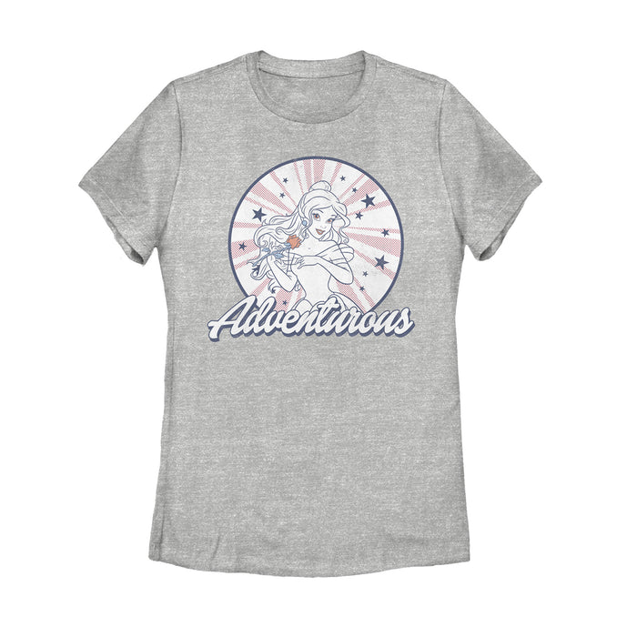 Fifth Sun Women's Beauty And The Beast Fourth Of July Adventurous T-Shirt
