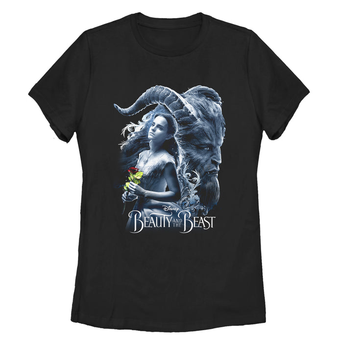 fifth sun Women's Beauty and the Beast Frosted Lovers T-Shirt