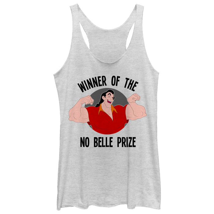 fifth sun Women's Beauty and the Beast Gaston No Belle Prize Racerback Tank Top