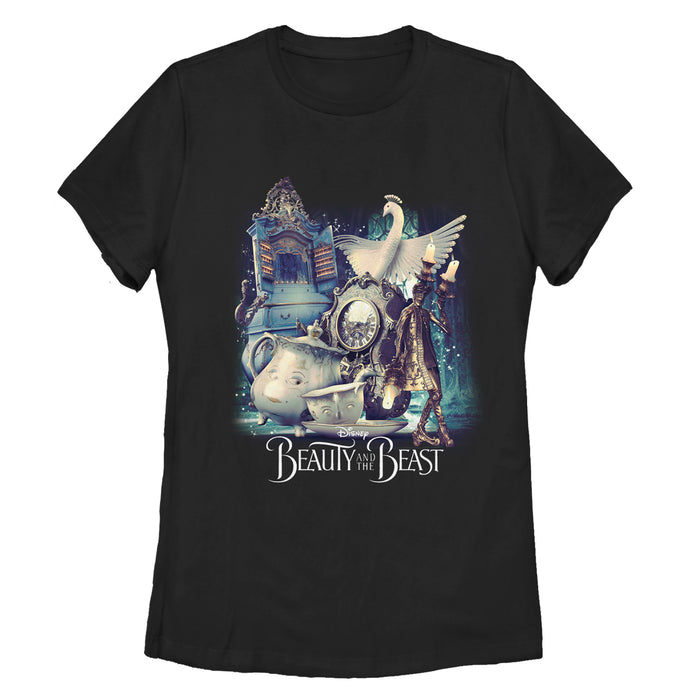 fifth sun Women's Beauty and the Beast Movie Cast T-Shirt