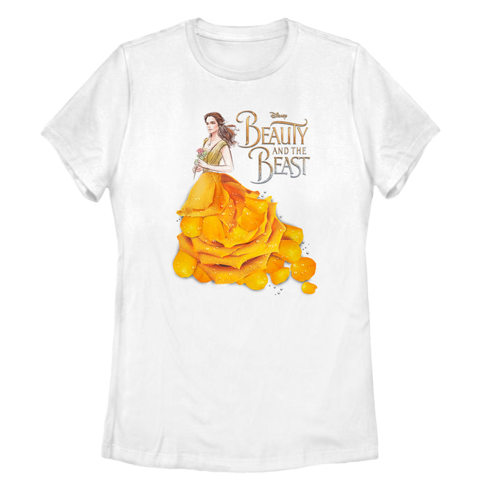 Fifth Sun Women's Beauty And The Beast Rose Petal Dress T-Shirt