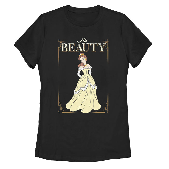 fifth sun Women's Beauty and the Beast Valentine His Belle Frame T-Shirt