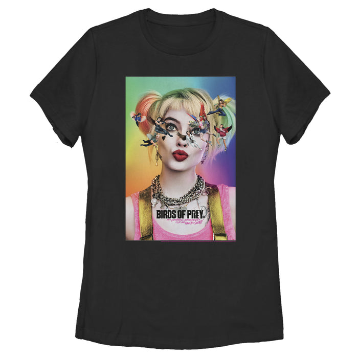 fifth sun Women's Birds of Prey Flight Movie Poster T-Shirt