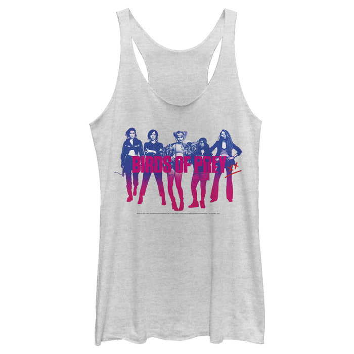 fifth sun Women's Birds of Prey Harley's Entourage Racerback Tank Top