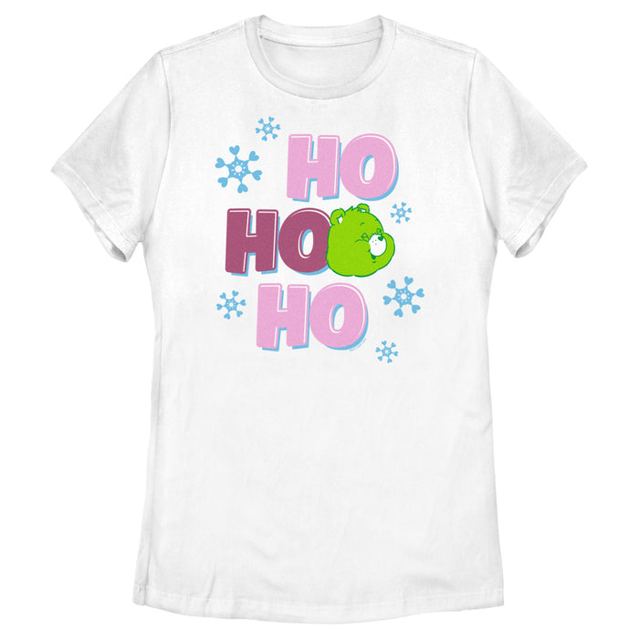 fifth sun Women's Care Bears Good Luck Bear Ho Ho Ho T-Shirt