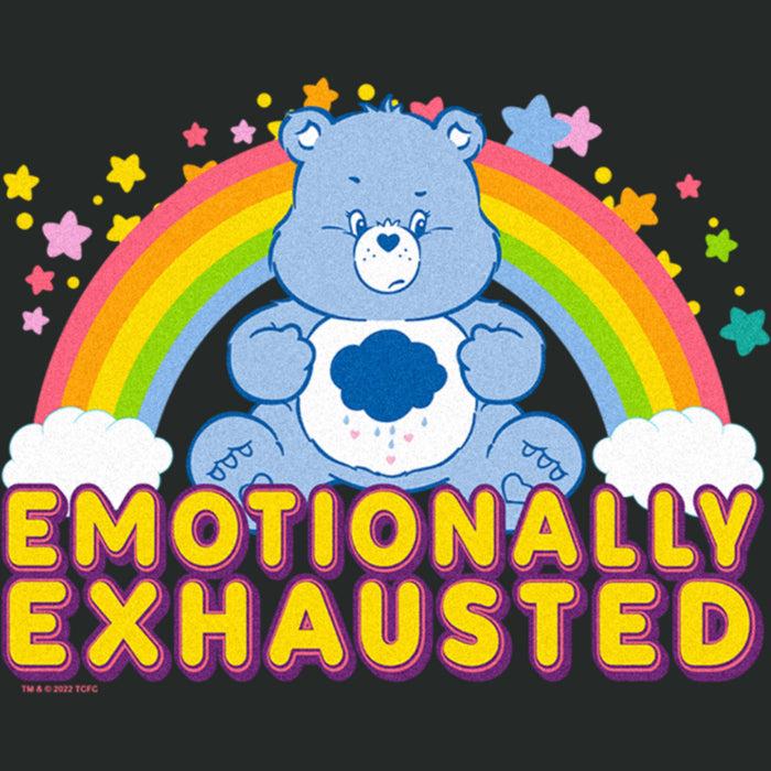 Fifth Sun Women's Care Bears Grumpy Bear Emotionally Exhausted T-Shirt
