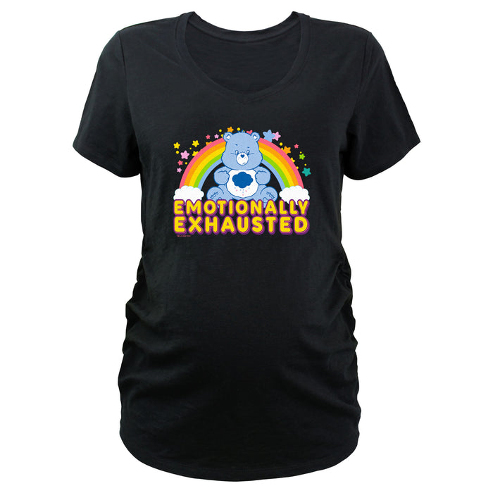 fifth sun Women's Care Bears Grumpy Bear Emotionally Exhausted T-Shirt