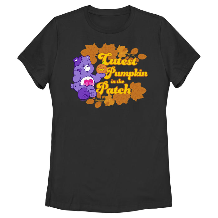 fifth sun Women's Care Bears Halloween Harmony Bear Cutest Pumpkin in the Patch T-Shirt