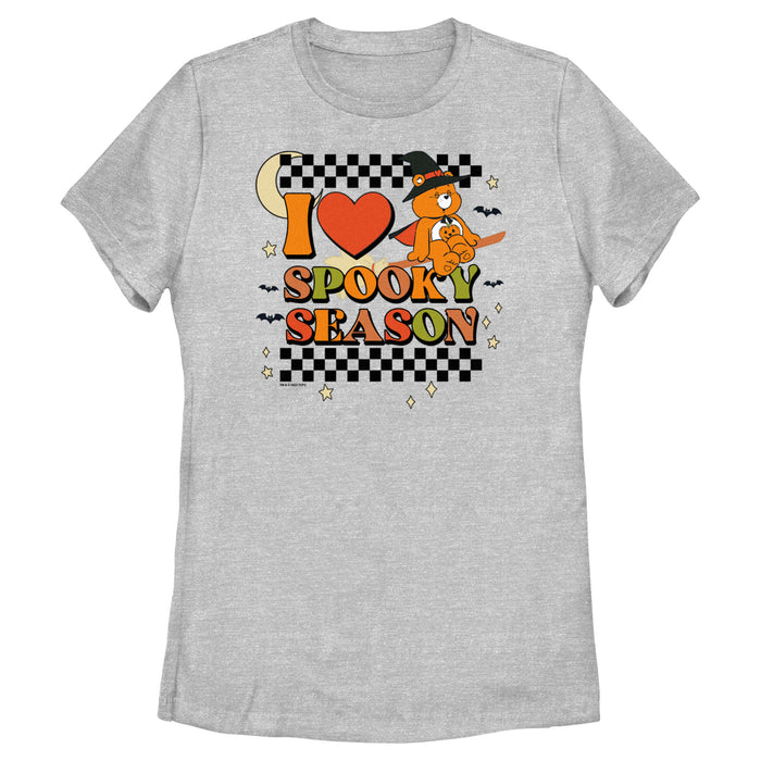 fifth sun Women's Care Bears Halloween Trick-Or-Sweet Bear I Heart Spooky Season T-Shirt
