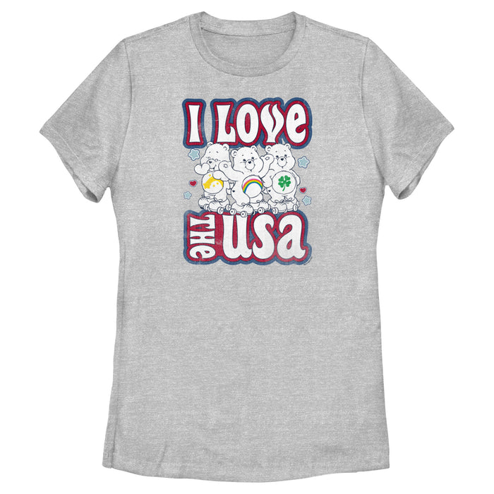 fifth sun Women's Care Bears I Love the USA T-Shirt