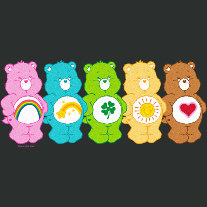 Fifth Sun Women's Care Bears Rainbow Line Up T-Shirt