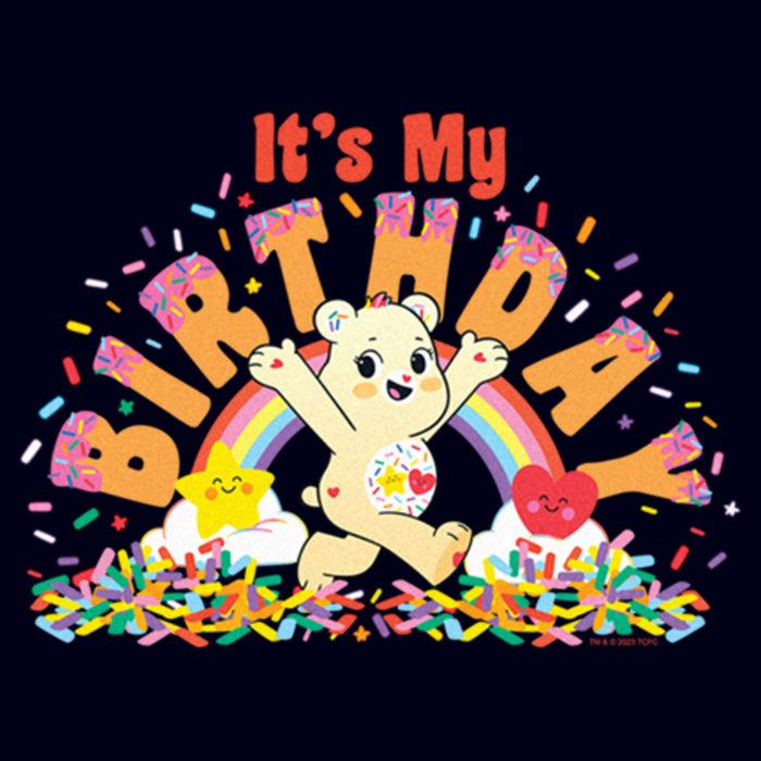 Fifth Sun Women's Care Bears Sweet Celebrations Bear It's My Birthday T-Shirt