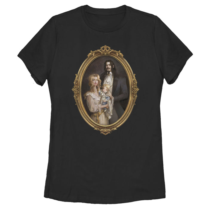 fifth sun Women's Castlevania Framed Family Portrait T-Shirt