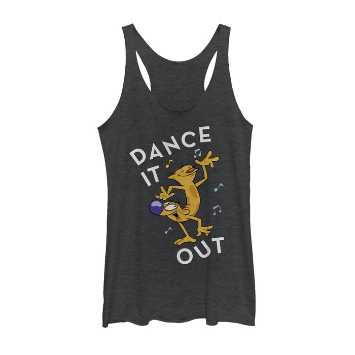 fifth sun Women's CatDog Dance It Out Racerback Tank Top