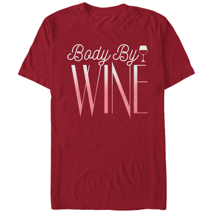 fifth sun Women's CHIN UP Body By Wine Boyfriend Tee