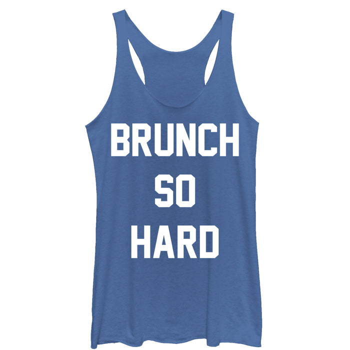 fifth sun Women's CHIN UP Brunch So Hard Racerback Tank Top
