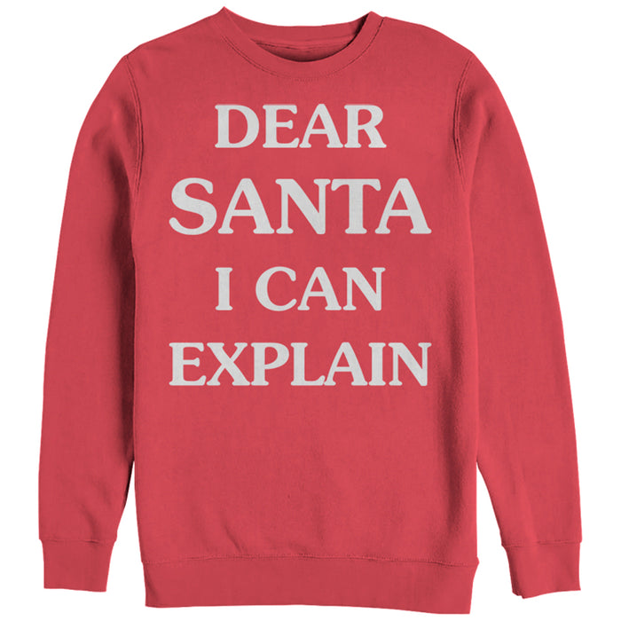 fifth sun Women's CHIN UP Christmas Can Explain Sweatshirt