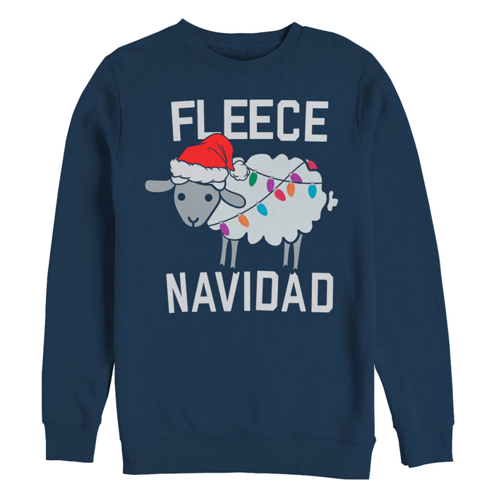 fifth sun Women's CHIN UP Christmas Fleece Navidad Sweatshirt