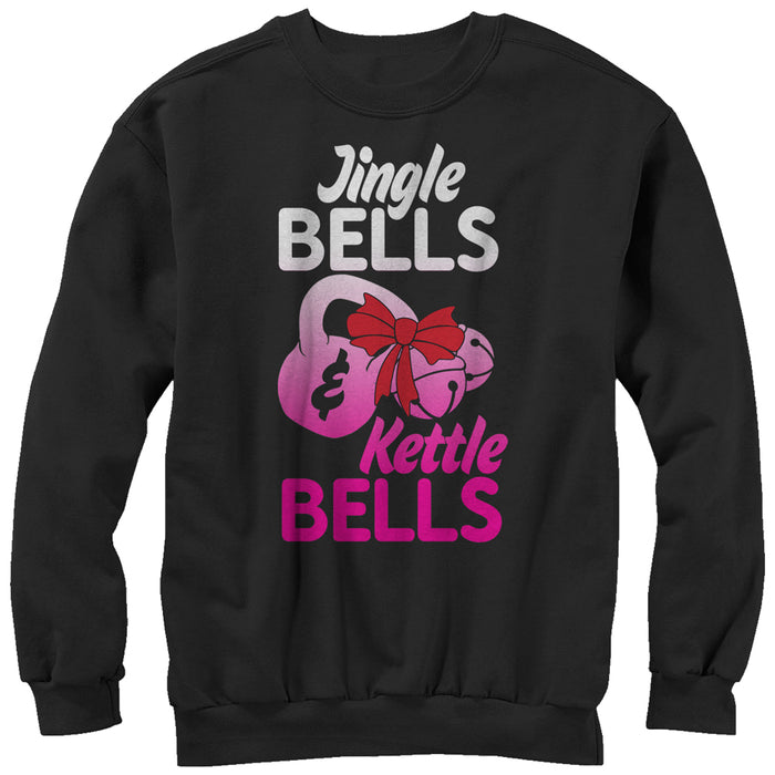 fifth sun Women's CHIN UP Christmas Jingle and Kettle Bells Sweatshirt