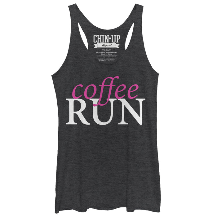 fifth sun Women's CHIN UP Coffee Run Racerback Tank Top