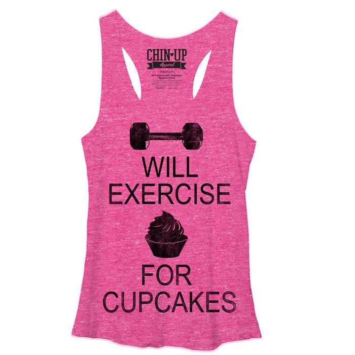 fifth sun Women's CHIN UP Cupcake Racerback Tank Top