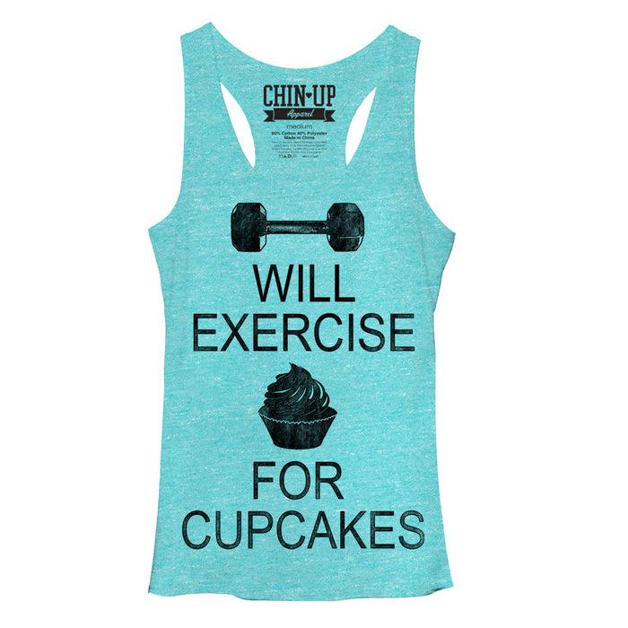 fifth sun Women's CHIN UP Cupcake Racerback Tank Top