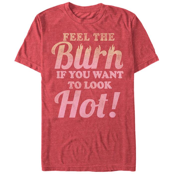 fifth sun Women's CHIN UP Feel the Burn if You Want to Look Hot Boyfriend Tee
