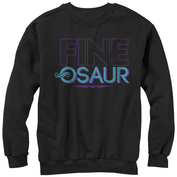 fifth sun Women's CHIN UP Fine-osaur Dinosaur Sweatshirt
