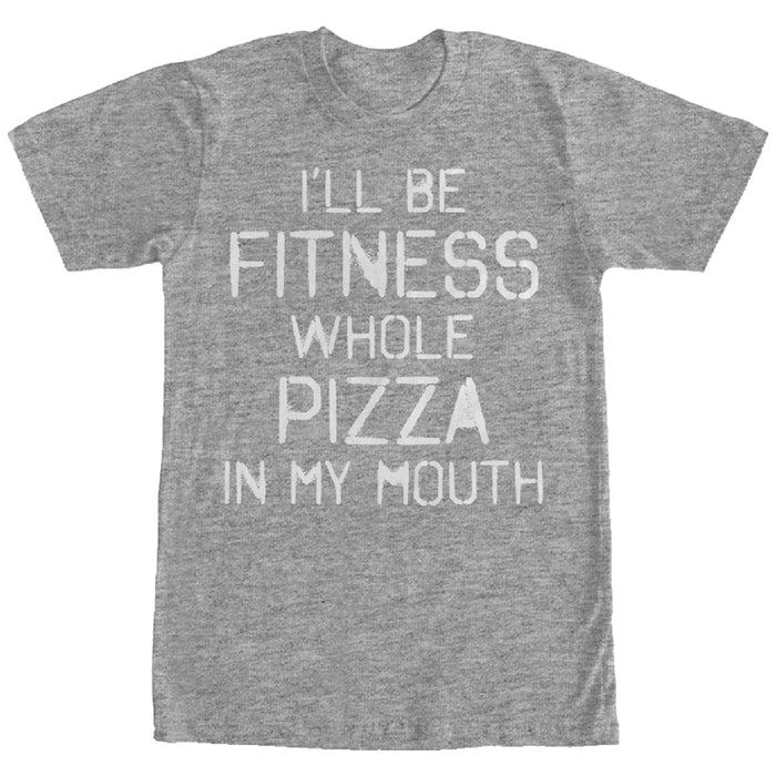 fifth sun Women's CHIN UP Fitness Pizza in Mouth Boyfriend Tee