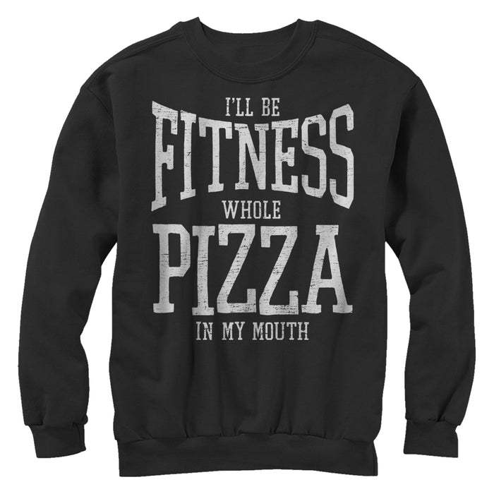 fifth sun Women's CHIN UP Fitness Whole Pizza Sweatshirt
